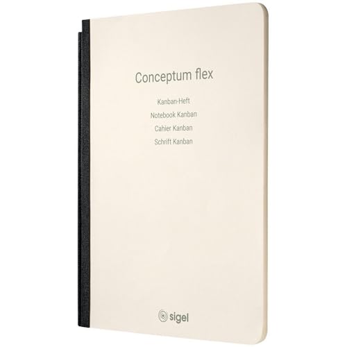 SIGEL CF227 Heft Kanban, DIN A5 - für Business Notiersystem Conceptum flex, aus nachhaltigem Papier von Sigel