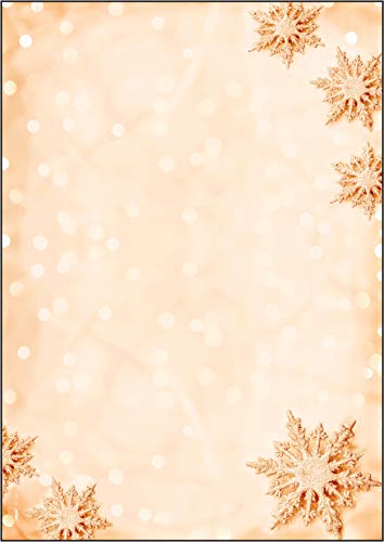 Sigel DP234 Briefpapier Weihnachten A4 mit goldenen Schneeflocken, 90g, 100 Blatt "Golden Snowflakes", Weihnachtsbriefpapier aus nachhaltigem Papier Sigel DP234 Briefpapier Weihnachten A4 mit goldenen Schneeflocken, 90g, 100 Blatt "Golden Snowflakes", Weihnachtsbriefpapier aus nachhaltigem Papier von Sigel