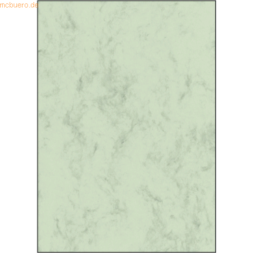 Sigel Designpapier Marmor A4 200g/qm pastellgrün VE=50 Blatt von Sigel