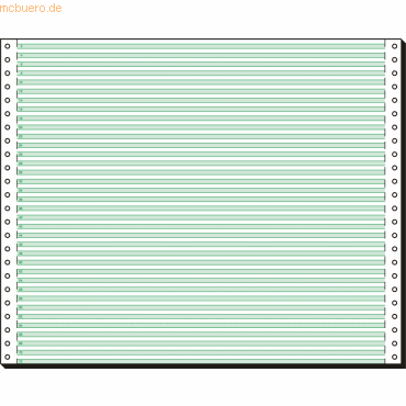 Sigel EDV-Papier 12x375mm mit Leselinien und Längsperforation VE=2000 von Sigel