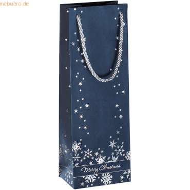 3 x Sigel Geschenktasche Silver Snowflakes Bottle 3 x Sigel Geschenktasche Silver Snowflakes Bottle von Sigel