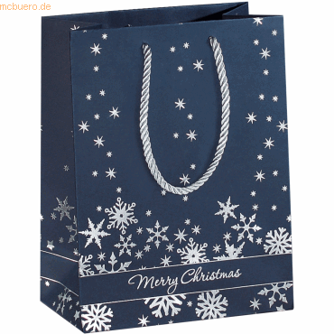 3 x Sigel Geschenktasche Silver Snowflakes Small von Sigel