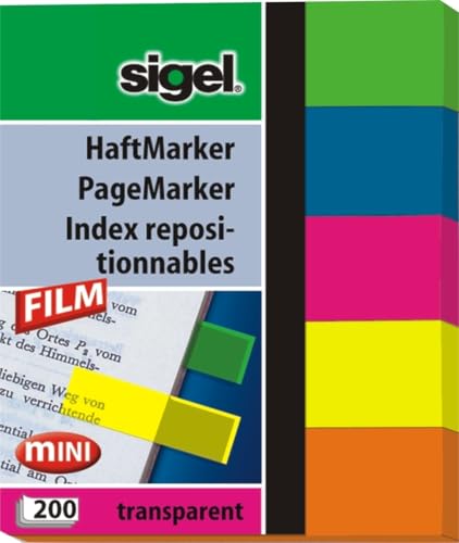 Sigel HN615 selbstklebendes Etikett (Blau, Grün, Orange, Rosa, Gelb) von Sigel