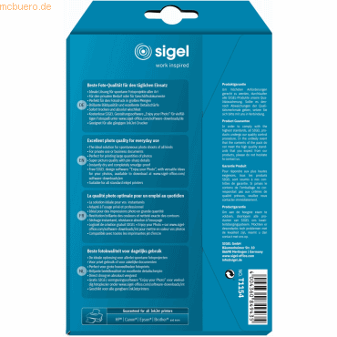 Sigel Inkjet Everyday Fotopapier 100x150m AKTION 195g 50+50 Blatt grat Sigel Inkjet Everyday Fotopapier 100x150m AKTION 195g 50+50 Blatt grat von Sigel