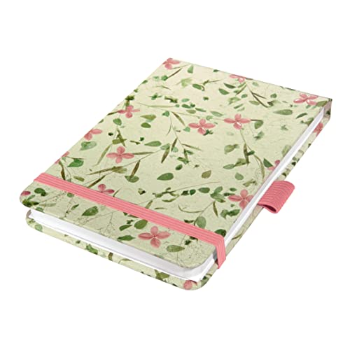 SIGEL JN340 Notizblock Jolie, Bloom Rose, A6+, Dot-Lineatur, Hardcover, 79 Blatt, aus nachhaltigem Papier von Sigel