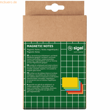 Sigel Magnetic Notes 150x100mm Magnetpap. Kunststoff 5 Farben 25 Stück Sigel Magnetic Notes 150x100mm Magnetpap. Kunststoff 5 Farben 25 Stück von Sigel