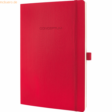 Sigel Notizbuch Conceptum A4 194 Seiten Softcover kariert 80g red von Sigel