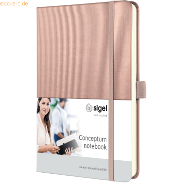 Sigel Notizbuch Conceptum ca. A5 194 S. Hardcover kariert 80g rose met Sigel Notizbuch Conceptum ca. A5 194 S. Hardcover kariert 80g rose met von Sigel