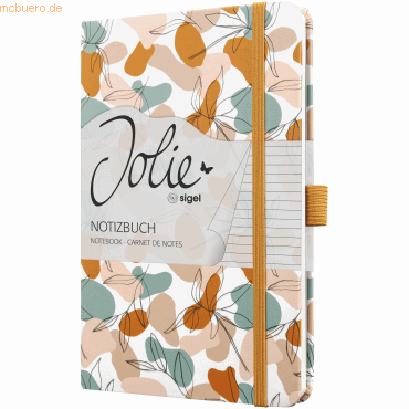 Sigel SIGEL Notizbuch Jolie JN359 A5 liniert Summer Linear Leaves von Sigel