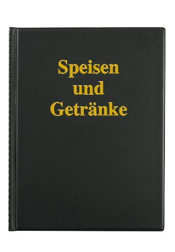 Sigel SM104 Speisekarten-Mappe für A4, mit 6 Sichthüllen für 12 Blatt, schwarz mit Goldprägung Sigel SM104 Speisekarten-Mappe für A4, mit 6 Sichthüllen für 12 Blatt, schwarz mit Goldprägung von Sigel