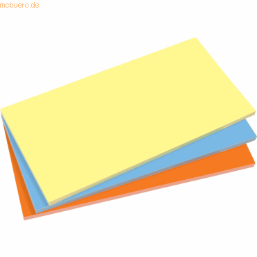 Sigel Static Notes 100x200mm gelb/blau/orange Kunststoff VE=3 Blocks a von Sigel