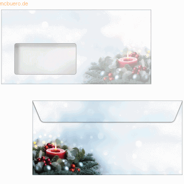 Sigel Weihnachtsumschlag DIN lang 90g 50 Stück Candlelight Cheer Sigel Weihnachtsumschlag DIN lang 90g 50 Stück Candlelight Cheer von Sigel