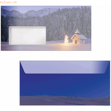 Sigel Weihnachtsumschlag DIN lang 90g 50 Stück Christmas Chapel Sigel Weihnachtsumschlag DIN lang 90g 50 Stück Christmas Chapel von Sigel