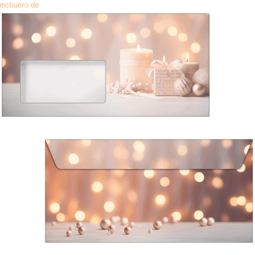 Sigel Weihnachtsumschlag DIN lang 90g 50 Stück Golden Glow Sigel Weihnachtsumschlag DIN lang 90g 50 Stück Golden Glow von Sigel