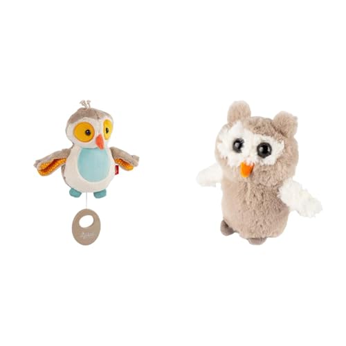 Sigikid Spieluhr Eule mit Harry Potter Melodie & Greifling Eule Stofftier Plüsch weich Geburt Unisex hochwertig waschbar greifen kauen nuckeln Baby von Sigikid