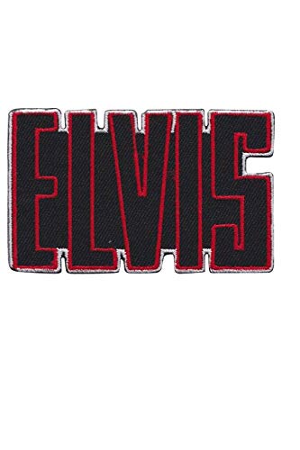 Elvis Font Aufnäher Besticktes Patch zum Aufbügeln Applique von SigitasTrading