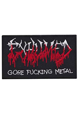 Exhumed Gore Fucking Metal Death Ban Aufnäher Besticktes Patch zum Aufbügeln Applique von SigitasTrading