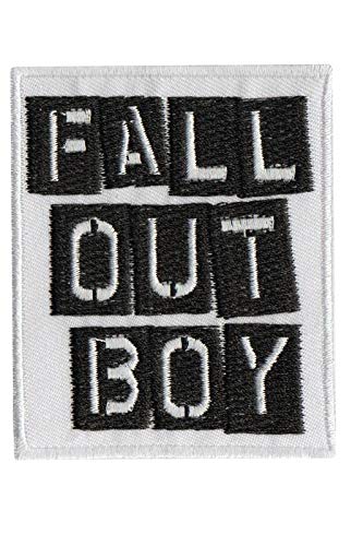 Fall Out Boy Black White Alternative Aufnäher Besticktes Patch zum Aufbügeln Applique von SigitasTrading