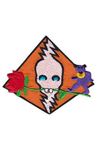 Grateful Dead Ghost Rose Aufnäher Besticktes Patch zum Aufbügeln Applique Grateful Dead Ghost Rose Aufnäher Besticktes Patch zum Aufbügeln Applique von SigitasTrading