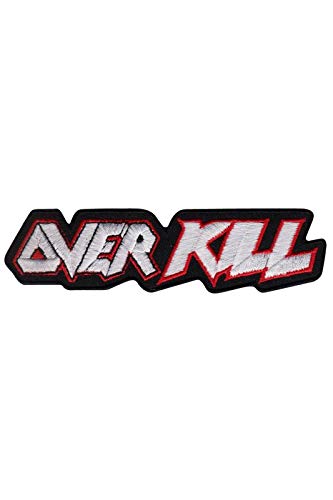 Overkill Silver Thrash Metal Band Aufnäher Besticktes Patch zum Aufbügeln Applique von SigitasTrading