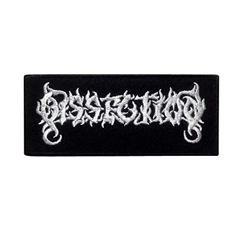 SigitasTrading - 1x Rechteckig, Schwarz, Baumwolle, Embroidered Heavy Metal, Metal, Aufbügeln, Mittel, Patch von SigitasTrading