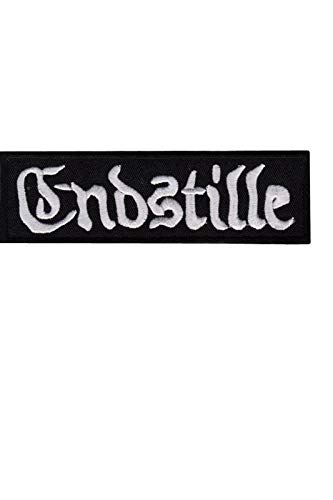 SigitasTrading Endstille Silver Black Metal Aufnäher Besticktes Patch zum Aufbügeln Applique SigitasTrading Endstille Silver Black Metal Aufnäher Besticktes Patch zum Aufbügeln Applique von SigitasTrading