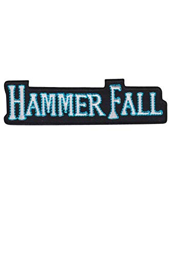 SigitasTrading HammerFall Blue Silver Power Metal Band Aufnäher Besticktes Patch zum Aufbügeln Applique SigitasTrading HammerFall Blue Silver Power Metal Band Aufnäher Besticktes Patch zum Aufbügeln Applique von SigitasTrading