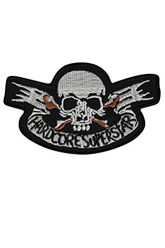 SigitasTrading Hardcore Superstar Silver Hardr Aufnäher Besticktes Patch zum Aufbügeln Applique SigitasTrading Hardcore Superstar Silver Hardr Aufnäher Besticktes Patch zum Aufbügeln Applique von SigitasTrading