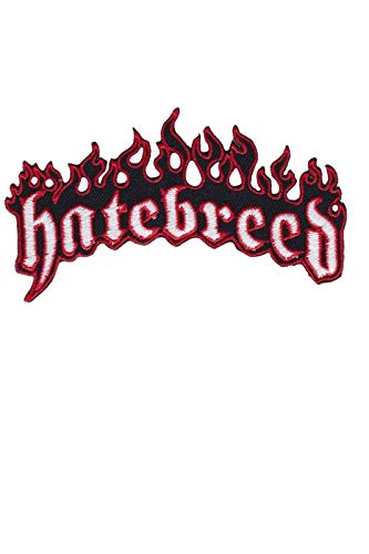 Hatebreed Black Silver Metallic Hardcore Aufnäher Besticktes Patch zum Aufbügeln Applique von SigitasTrading