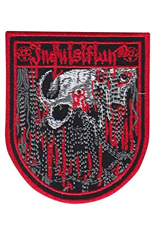 SigitasTrading Inquisition Skull Thrash Und Black Metal Band Aufnäher Besticktes Patch zum Aufbügeln Applique von SigitasTrading