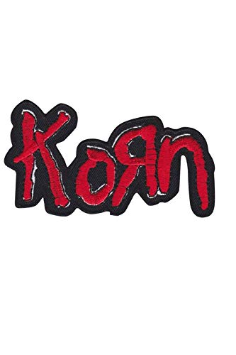 SigitasTrading Korn Metalband Red Font Aufnäher Besticktes Patch zum Aufbügeln Applique SigitasTrading Korn Metalband Red Font Aufnäher Besticktes Patch zum Aufbügeln Applique von SigitasTrading