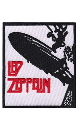 SigitasTrading Led Zeppelin Mothership White Aufnäher Besticktes Patch zum Aufbügeln Applique von SigitasTrading