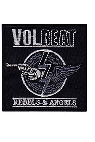 SigitasTrading Volbeat Vol Beat Rebel Angels Aufnäher Besticktes Patch zum Aufbügeln Applique von SigitasTrading