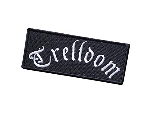 TRELLDOM, Heavy Metal, Black Doom Punk Rock, Death Thrash Hard Gorgoroth Embroidered Iron on Applique Souvenir Accessory TRELLDOM, Heavy Metal, Black Doom Punk Rock, Death Thrash Hard Gorgoroth Embroidered Iron on Applique Souvenir Accessory von SigitasTrading