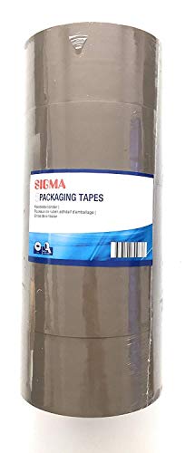 Sigma Klebeband, Paketklebebänder Multipack, Set aus 5 Rollen, mit einer Breite von 50mm und einer Länge von 66 Metern, Paketband - Stärke: 55µ, Acryl-Klebstoff, einfach und leise abrollbar, braun Sigma Klebeband, Paketklebebänder Multipack, Set aus 5 Rollen, mit einer Breite von 50mm und einer Länge von 66 Metern, Paketband - Stärke: 55µ, Acryl-Klebstoff, einfach und leise abrollbar, braun von Sigma