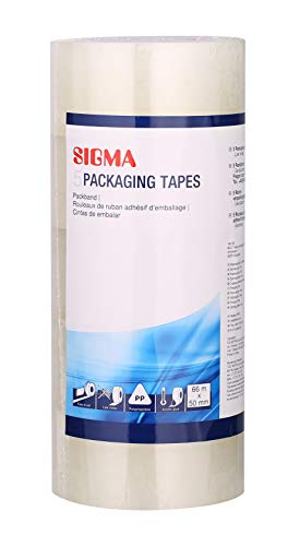 SIGMA Paketband | Klebeband | | transparent | 5x Rollen | 50 mm x 66 m | für Pakete, Umzugskartons, Verpackungsmaterial | Adhesive Tape SIGMA Paketband | Klebeband | | transparent | 5x Rollen | 50 mm x 66 m | für Pakete, Umzugskartons, Verpackungsmaterial | Adhesive Tape von Sigma
