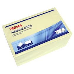 Sigma Haftnotizen, gelb, 125 x 75 mm, 6 x 100 Blatt Sigma Haftnotizen, gelb, 125 x 75 mm, 6 x 100 Blatt von Sigma