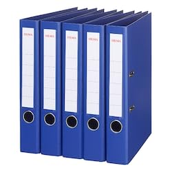 Sigma Ordner, schmal, blau, 5 Stück von Sigma