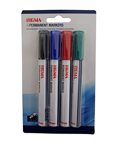 Sigma Permanentmarker (4 Farben) von Sigma
