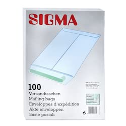 Sigma Versandtaschen ohne Fenster, DIN C4, weiß, 100 Stück Sigma Versandtaschen ohne Fenster, DIN C4, weiß, 100 Stück von Sigma