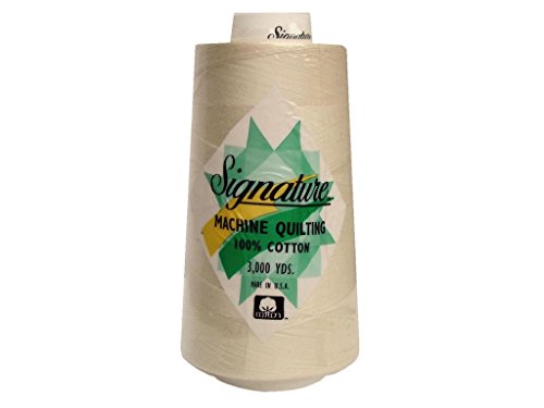 Signature Thread Signature 100% Ctn Quilt-Garn, 3000 m, Pergament-Baumwolle, 3000 Stück (SIG47.3), beige von Signature