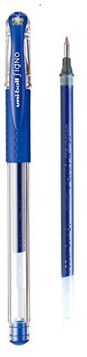 Bundle Signo Uni Kugelschreiber UM-151 & UMR-1 Mine, 0,38 mm, Blau von Signo