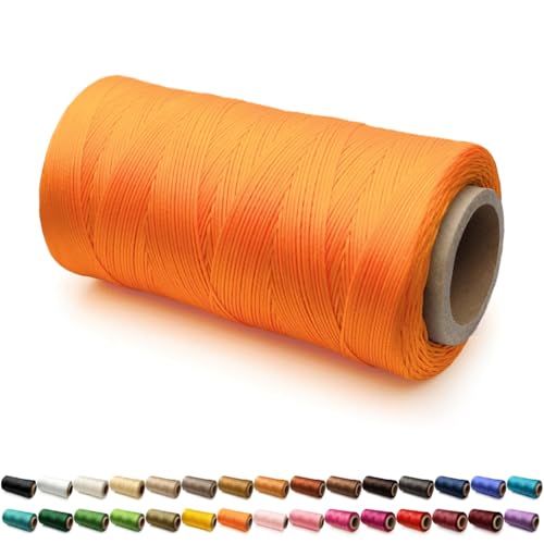 0.5mm Flache Sattlergarn Ledergarn Gewachst, 100D Wachsfaden, Leder Nähen Faden Sattlergarn Gewachste für Lederprojekten Reparatur Buchbinderei Leder Handwerk 0.5mm Flache Sattlergarn Ledergarn Gewachst, 100D Wachsfaden, Leder Nähen Faden Sattlergarn Gewachste für Lederprojekten Reparatur Buchbinderei Leder Handwerk von SiiRo
