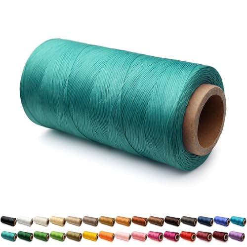 0.5mm Flache Sattlergarn Ledergarn Gewachst, 100D Wachsfaden, Leder Nähen Faden Sattlergarn Gewachste für Lederprojekten Reparatur Buchbinderei Leder Handwerk 0.5mm Flache Sattlergarn Ledergarn Gewachst, 100D Wachsfaden, Leder Nähen Faden Sattlergarn Gewachste für Lederprojekten Reparatur Buchbinderei Leder Handwerk von SiiRo