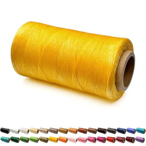 0.8mm Flache Sattlergarn Ledergarn Gewachst, 150D Wachsfaden, Leder Nähen Faden Sattlergarn Gewachste für Lederprojekten Reparatur Buchbinderei Leder Handwerk 0.8mm Flache Sattlergarn Ledergarn Gewachst, 150D Wachsfaden, Leder Nähen Faden Sattlergarn Gewachste für Lederprojekten Reparatur Buchbinderei Leder Handwerk von SiiRo