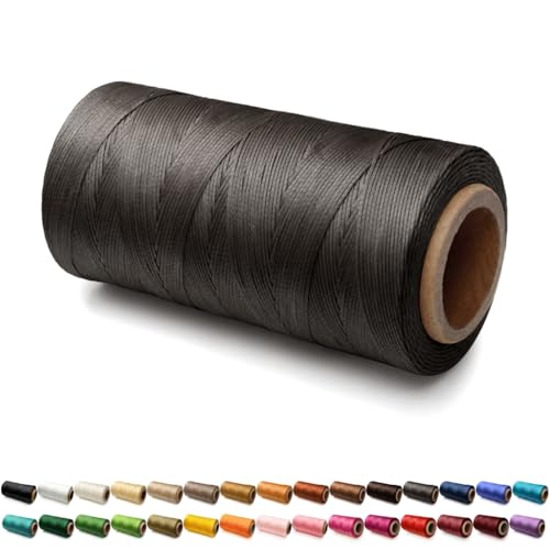 0.8mm Flache Sattlergarn Ledergarn Gewachst, 150D Wachsfaden, Leder Nähen Faden Sattlergarn Gewachste für Lederprojekten Reparatur Buchbinderei Leder Handwerk 0.8mm Flache Sattlergarn Ledergarn Gewachst, 150D Wachsfaden, Leder Nähen Faden Sattlergarn Gewachste für Lederprojekten Reparatur Buchbinderei Leder Handwerk von SiiRo
