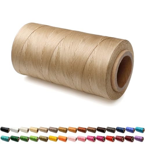 1.2mm Flache Sattlergarn Ledergarn Gewachst, 300D Wachsfaden, Leder Nähen Faden Sattlergarn Gewachste für Lederprojekten Reparatur Buchbinderei Leder Handwerk 1.2mm Flache Sattlergarn Ledergarn Gewachst, 300D Wachsfaden, Leder Nähen Faden Sattlergarn Gewachste für Lederprojekten Reparatur Buchbinderei Leder Handwerk von SiiRo