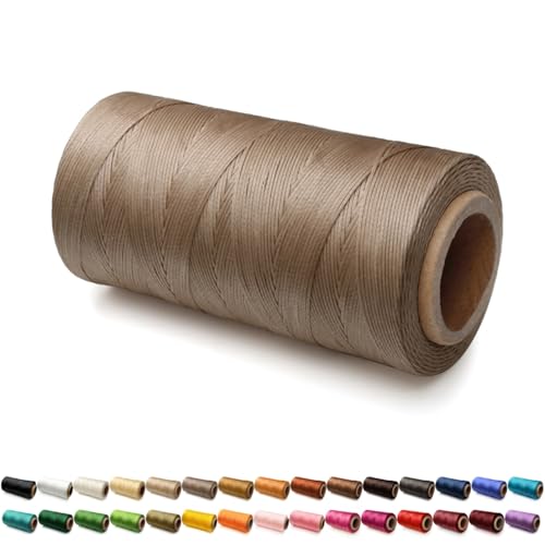 1.2mm Flache Sattlergarn Ledergarn Gewachst, 300D Wachsfaden, Leder Nähen Faden Sattlergarn Gewachste für Lederprojekten Reparatur Buchbinderei Leder Handwerk 1.2mm Flache Sattlergarn Ledergarn Gewachst, 300D Wachsfaden, Leder Nähen Faden Sattlergarn Gewachste für Lederprojekten Reparatur Buchbinderei Leder Handwerk von SiiRo
