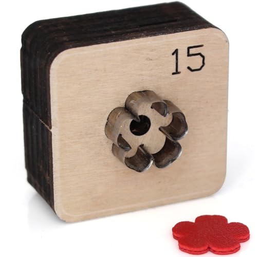 15 mm Blumen-Leder-Stanzformen-Set, Leder-Stanzformen zum Schneiden von Formen, Leder-Stanzform für DIY-Lederhandwerk 15 mm Blumen-Leder-Stanzformen-Set, Leder-Stanzformen zum Schneiden von Formen, Leder-Stanzform für DIY-Lederhandwerk von SiiRo