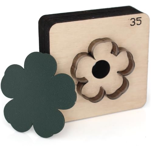 35 mm Blumen-Leder-Stanzformen-Set, Leder-Stanzformen zum Schneiden von Formen, Leder-Stanzform für DIY-Lederhandwerk von SiiRo